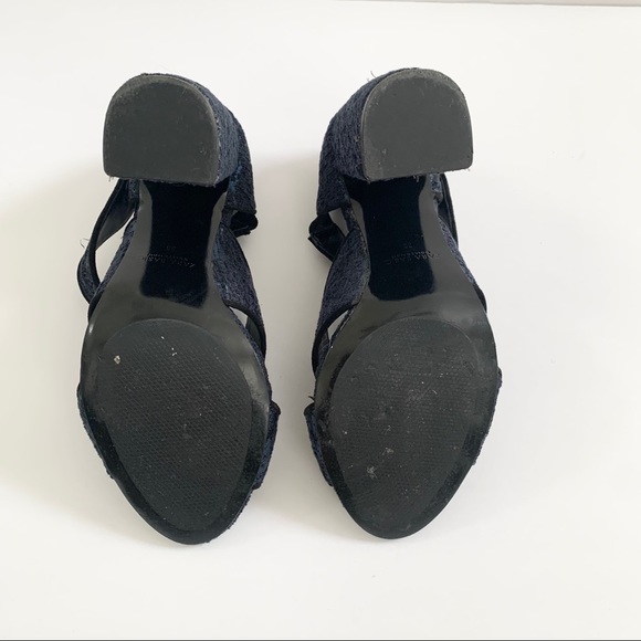 Zara Jacquard Textured Block Heel Sandal - 38 EU 7.5 US - Picture 6 of 8